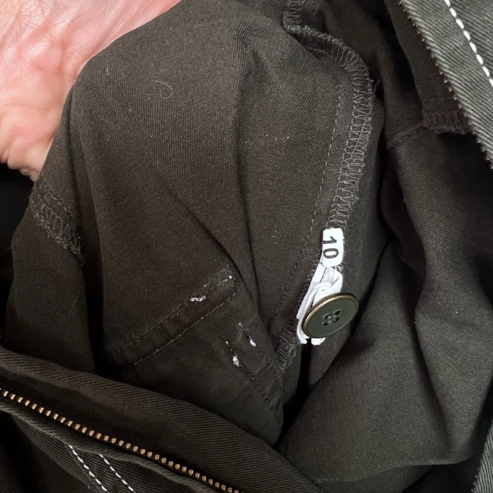 Ulla Johnson Dark Green Utility Jumpsuit with Belted Waist - Picture 12 of 14